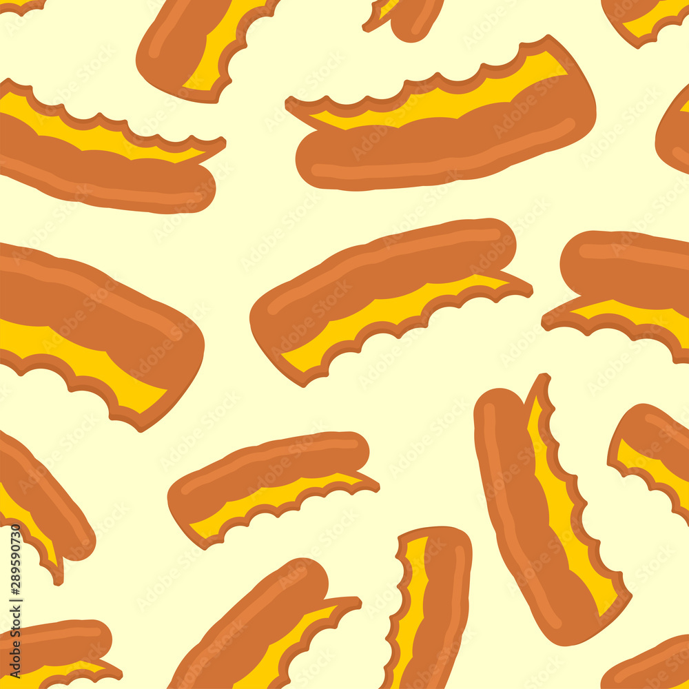 Pizza crust pattern seamless. leftover pizza background. Fast food vector texture Pizza crust pattern seamless. leftover pizza background. Fast food vector texture