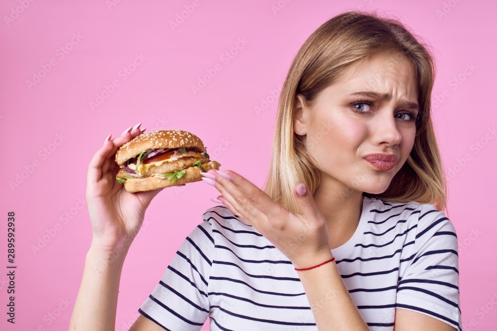 woman with cake