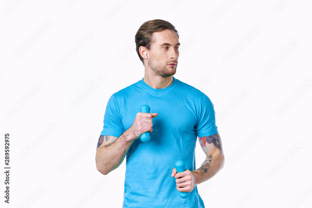 young man with thumbs up gesture isolated on white young man with thumbs up gesture isolated on white