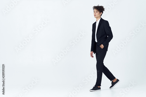 business man in black suit