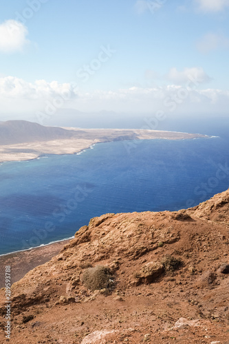 View of the island of La Graciosa from Lanzarote - Lanzarote, Spain