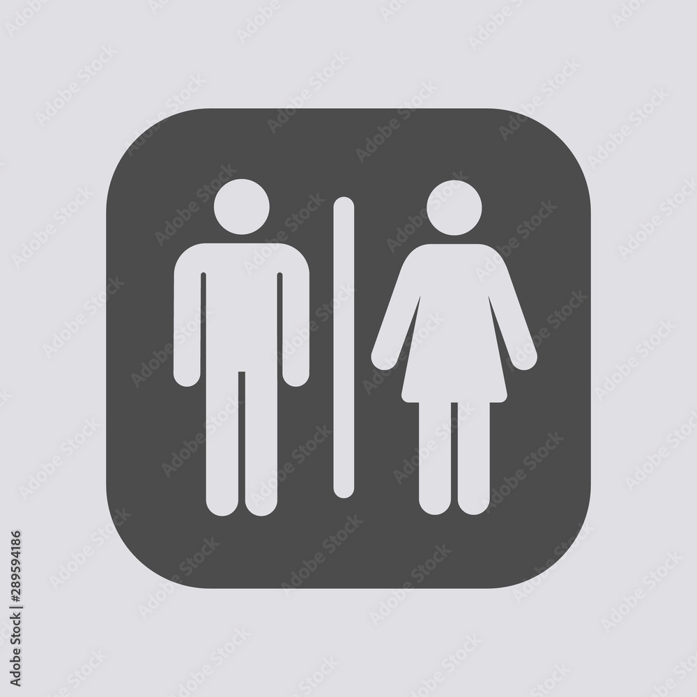 Toilet simple icon Toilet simple icon