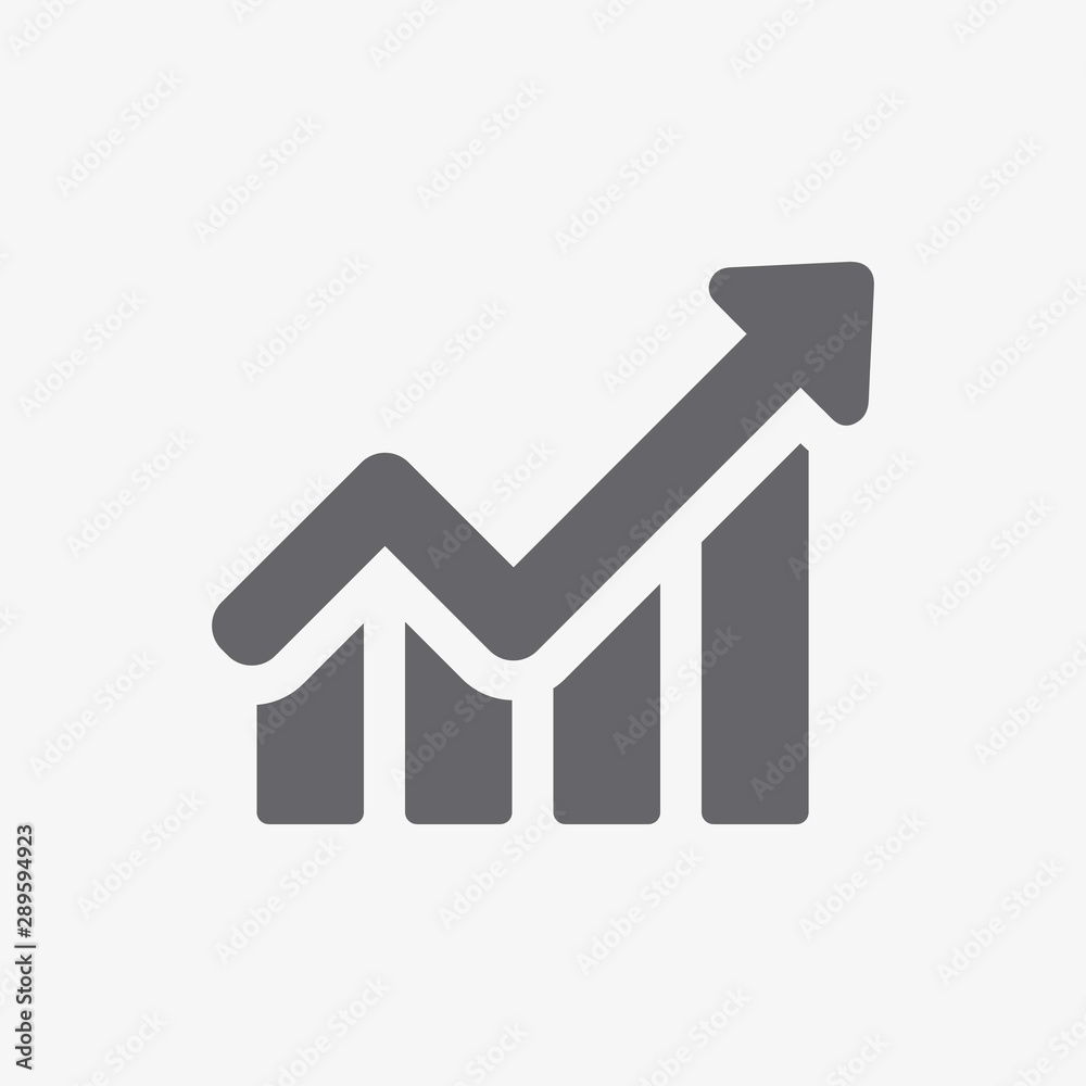 Graph Icon in trendy flat style icon logo Graph Icon in trendy flat style icon logo