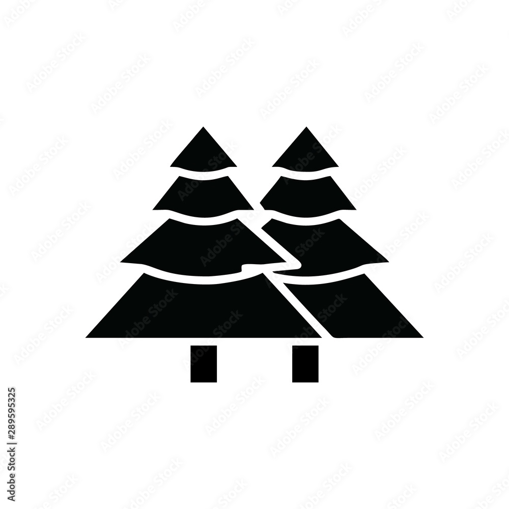 Fototapeta premium Pine icon logo