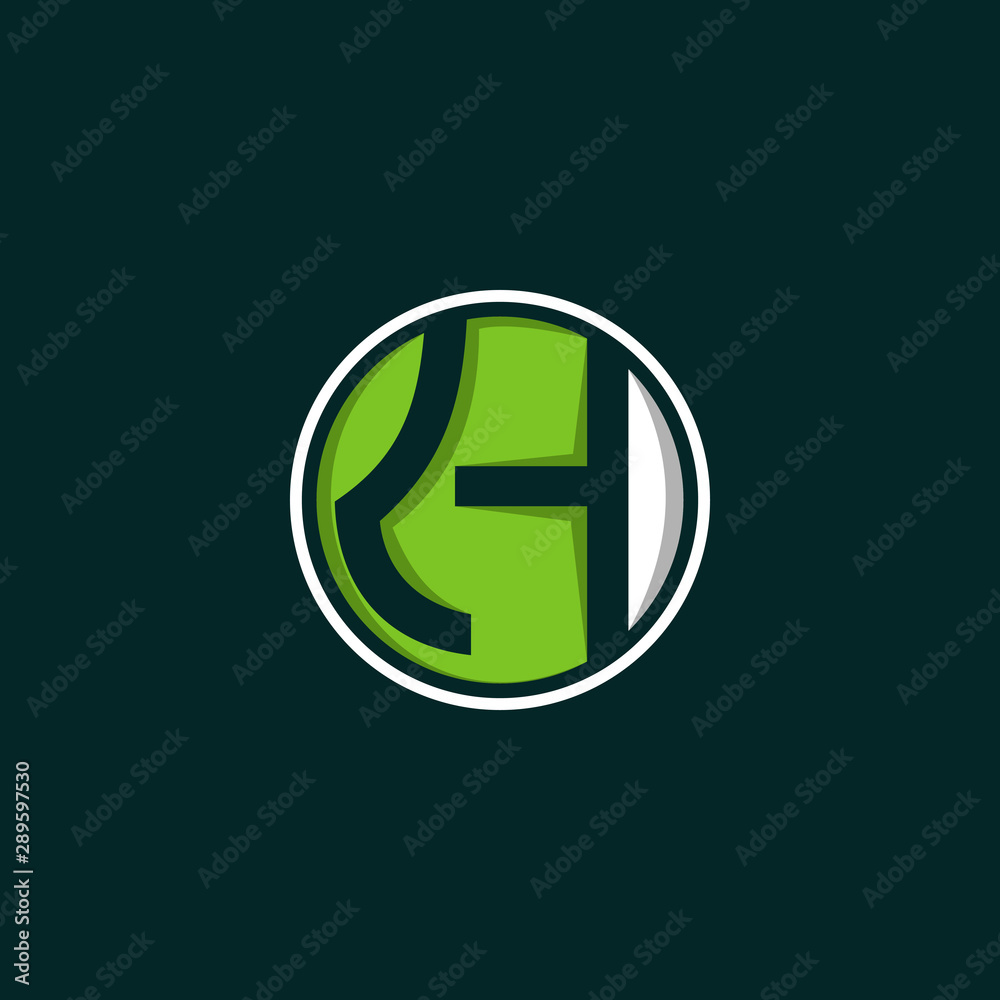 Letter KH Circular Creative Modern Icon Logo Design Template Element Vector Illustration Letter KH Circular Creative Modern Icon Logo Design Template Element Vector Illustration