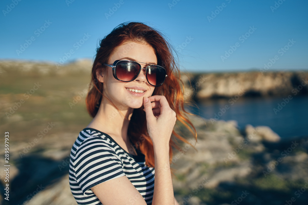 portrait of young woman on the beach portrait of young woman on the beach