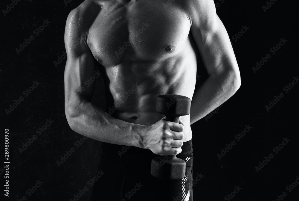Naklejka premium muscular man
