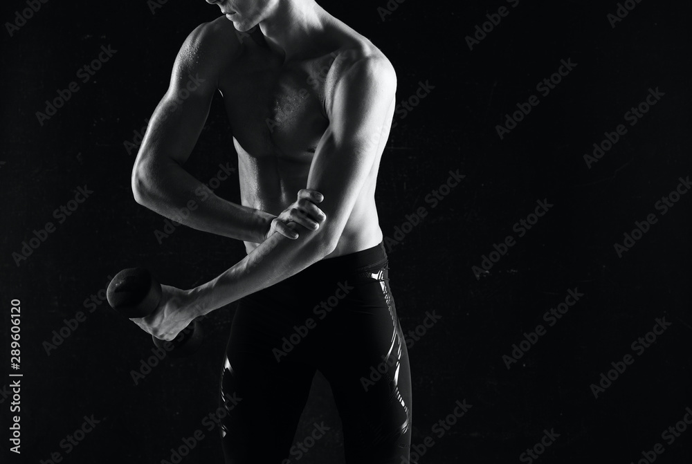 muscular man with sword muscular man with sword