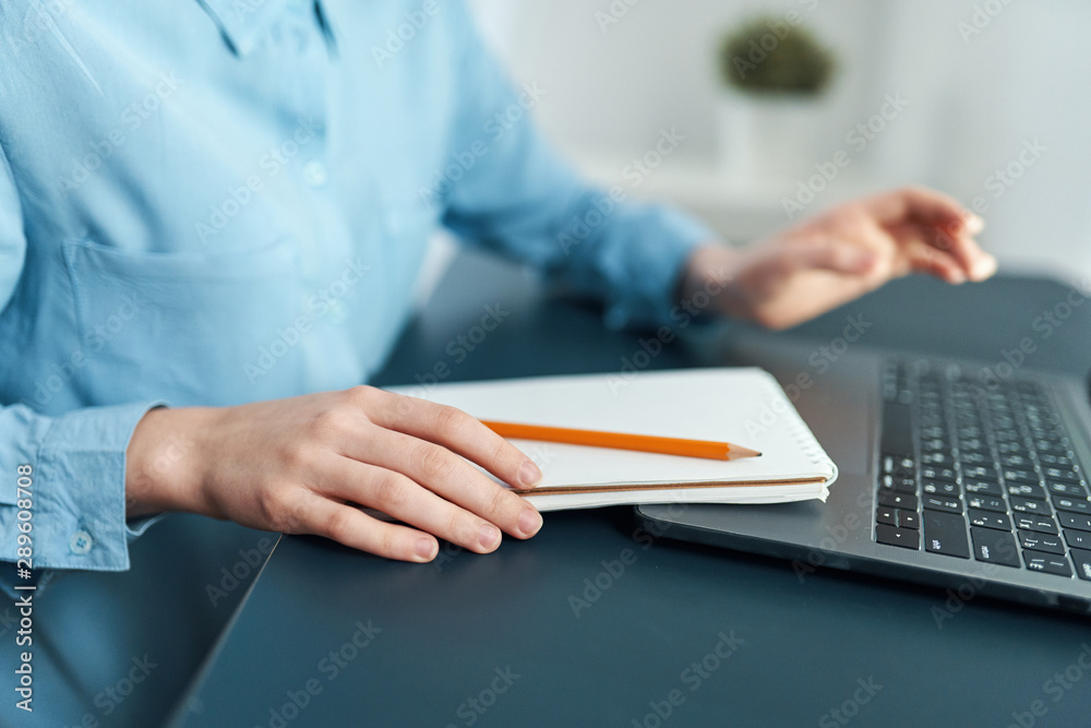 Fototapeta premium businessman working on digital tablet