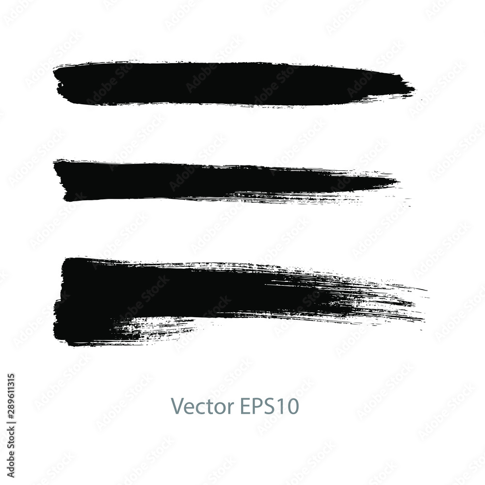 black brush stroke stripes. vector illustration black brush stroke stripes. vector illustration