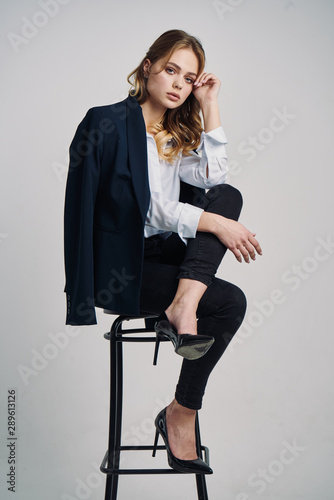 business woman sitting on a chair © SHOTPRIME STUDIO