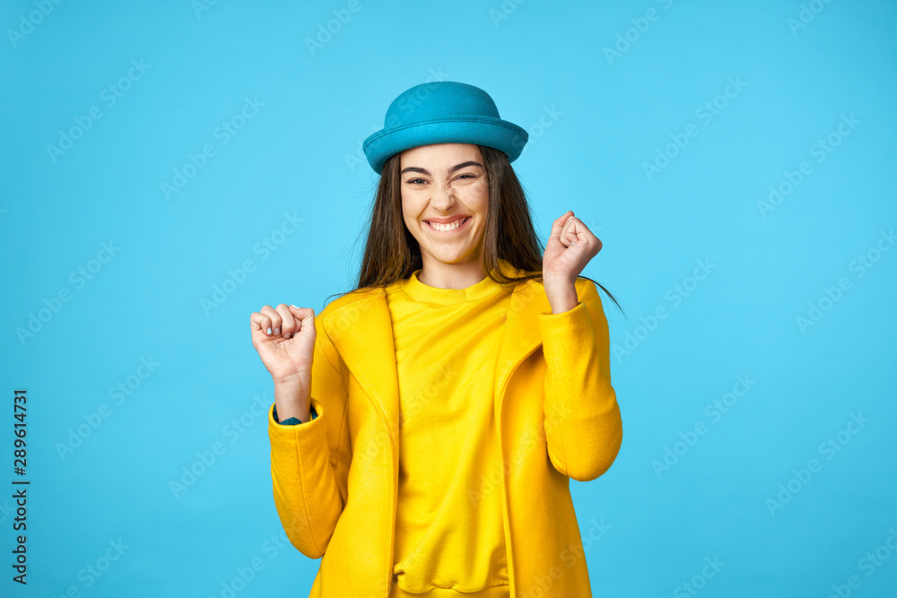 young woman in a hat young woman in a hat