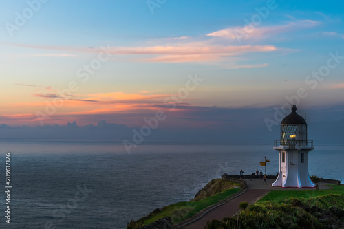 lighthouse at sunset