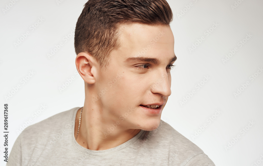 Obraz premium portrait of young man isolated on white background