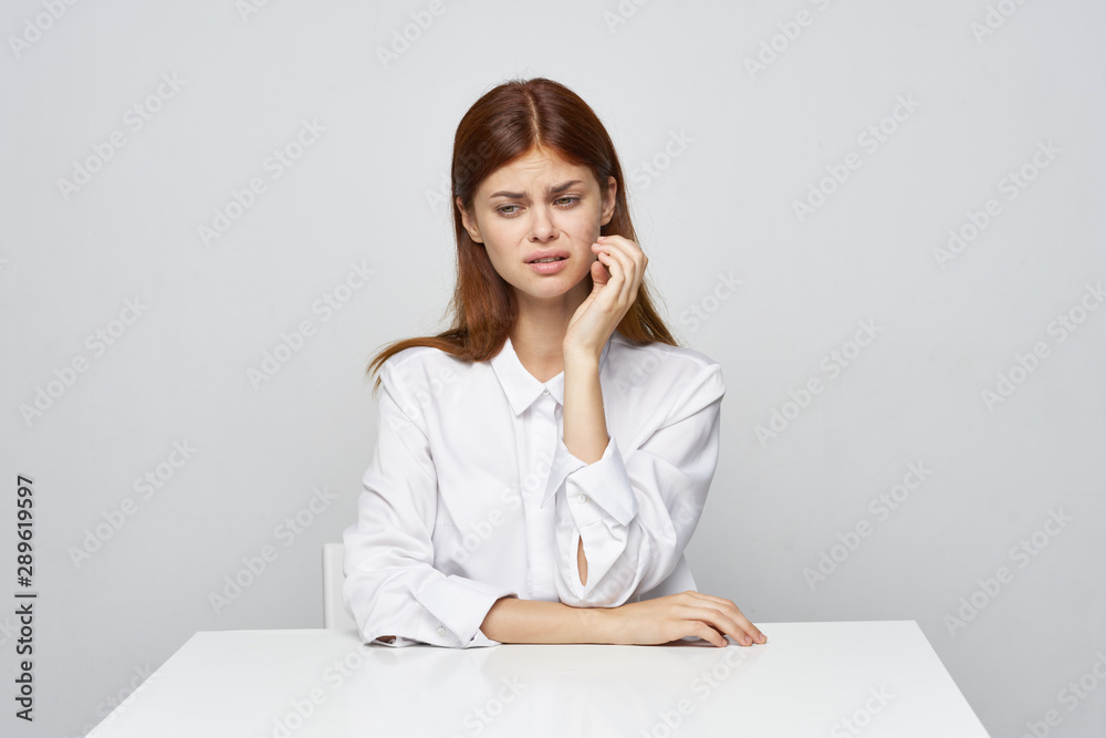 young business woman in the office young business woman in the office