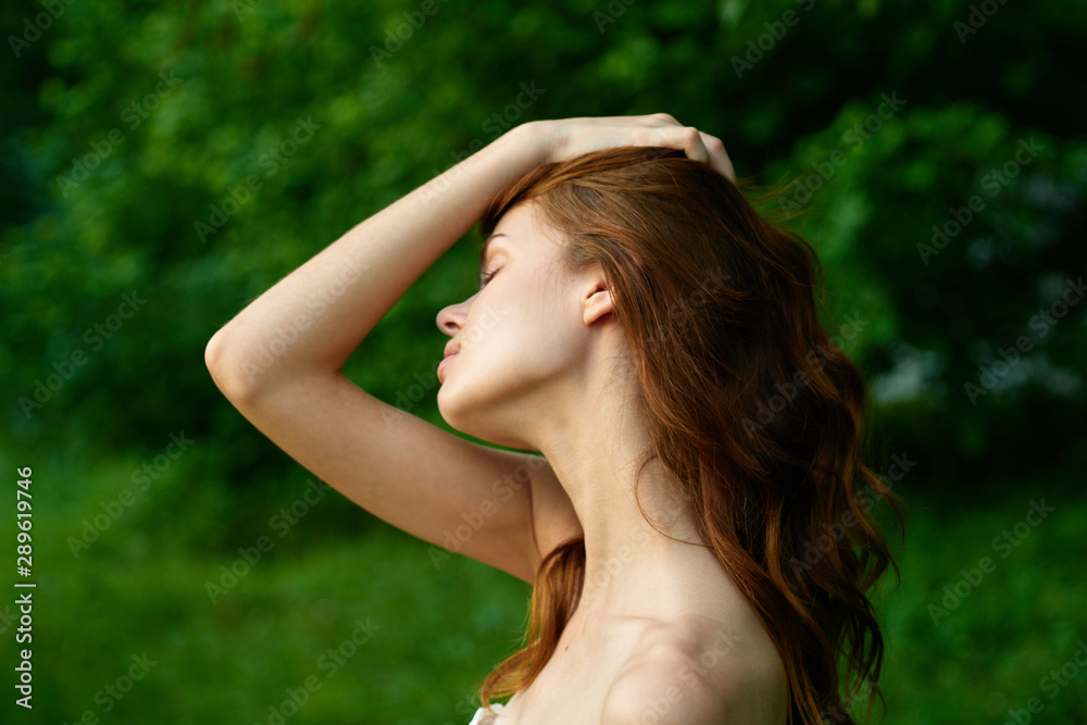 portrait of young woman with perfect skin and makeup portrait of young woman with perfect skin and makeup