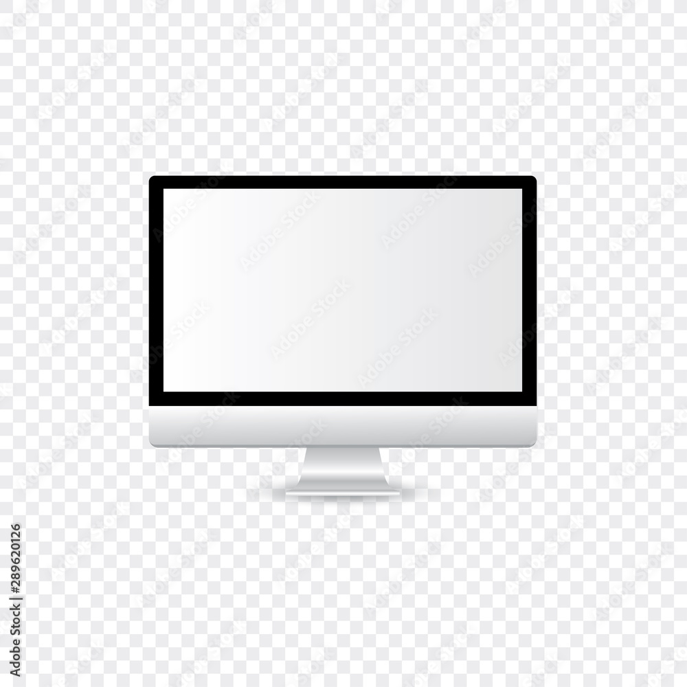 Modern clean lcd display with transparent background. Modern clean lcd display with transparent background.