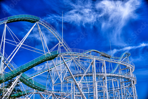 Roller coaster at Hakkeijima Sea Paradise photo