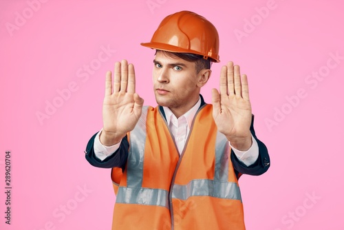 construction worker with wrench