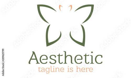 Green Butterfly logo for Spa Business