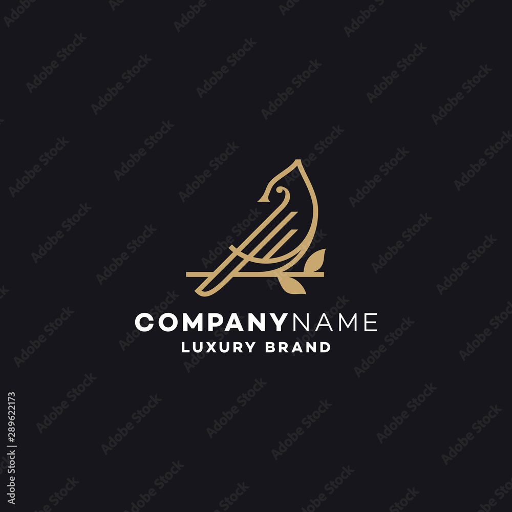 Cardinal Bird Logo Design Template Cardinal Bird Logo Design Template