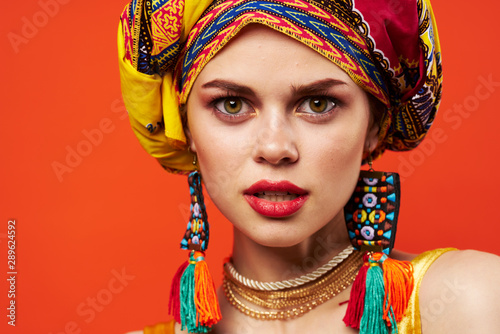 portrait of fashion woman with perfect skin