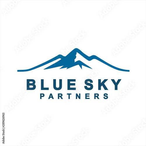 Simple Mountain Logo Design Vector Illustration Template Idea