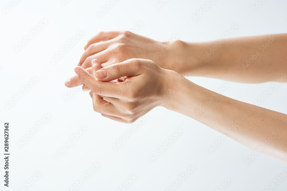 hands isolated on white background hands isolated on white background