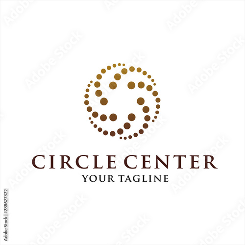 Circle Dot Center Logo Design 
