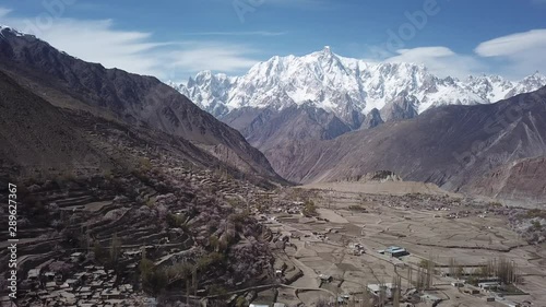 Aerial View of Hoper Valley, Nagar, Pakistan