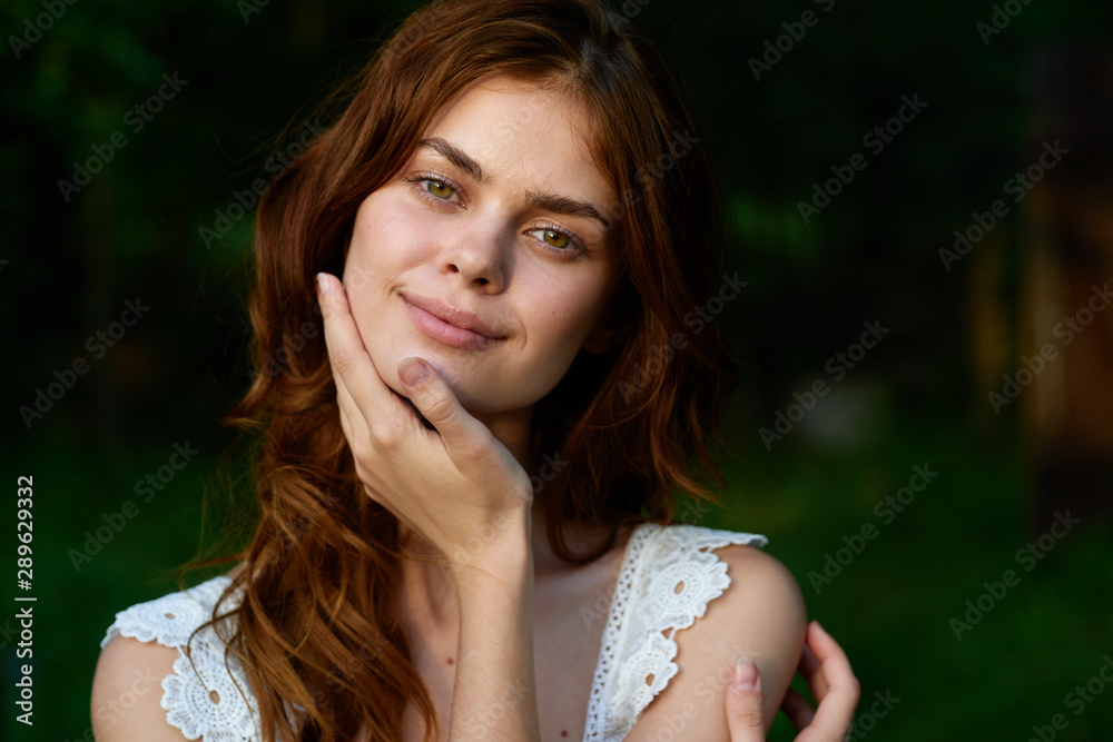 Naklejka premium portrait of young woman