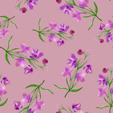 seamless floral background with flowers