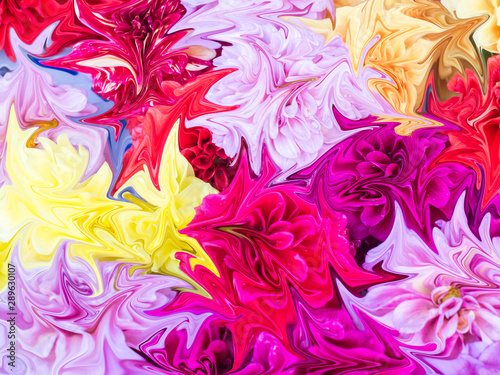 Close up beautiful abstract multi colored  background
