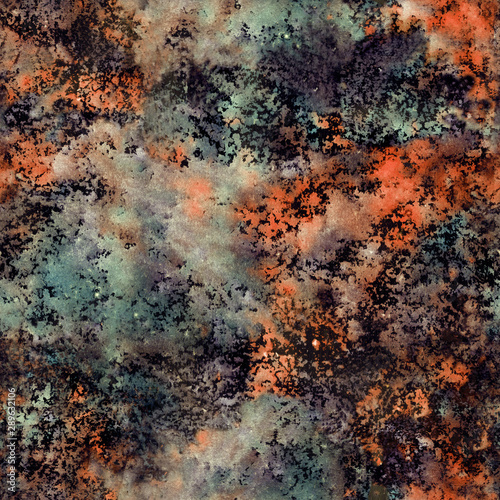Hand drawn abstract watercolor texture with autumn colors