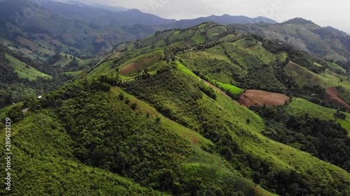 Wallpaper Mural Aerial view of the winding road On the mountain and beautiful, suitable for holiday travel. Torontodigital.ca