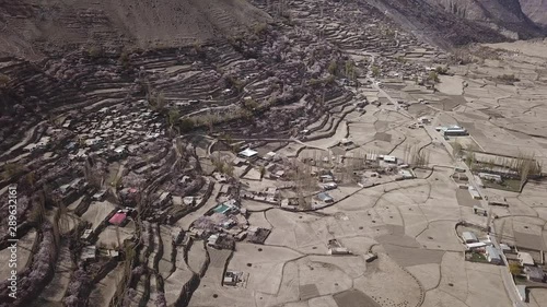 Aerial View of Hoper Valley, Nagar, Pakistan