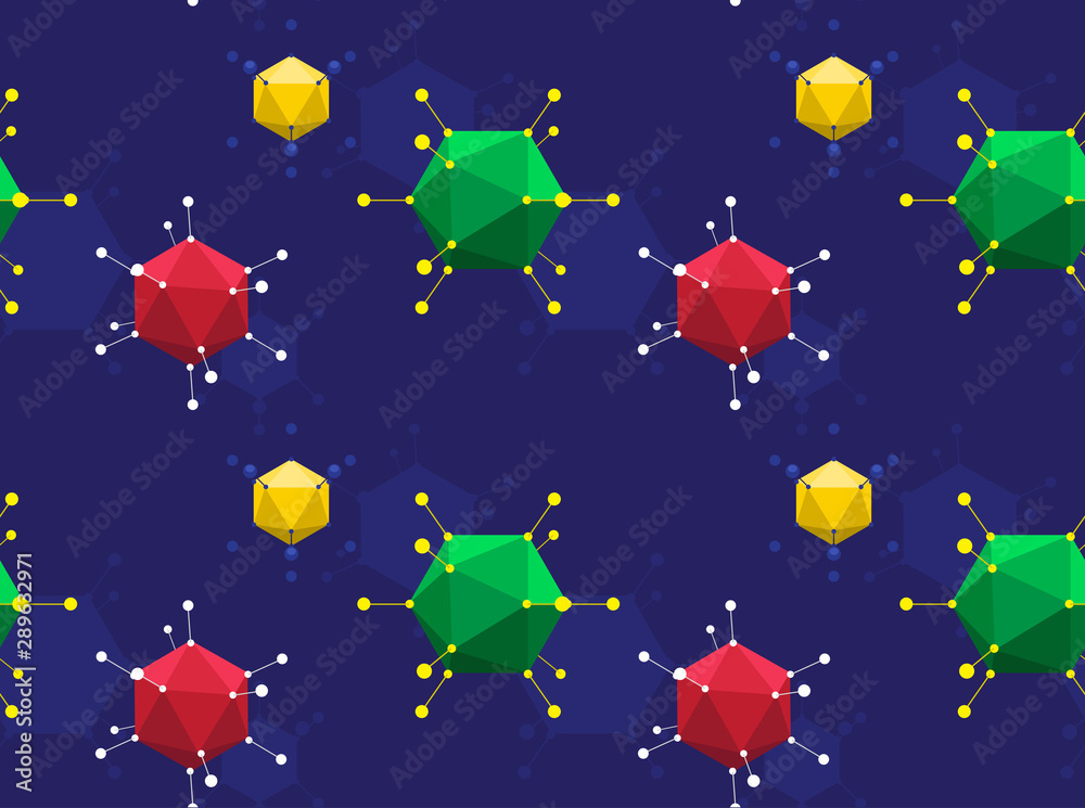 Virus Adenovirus Background Seamless Wallpaper