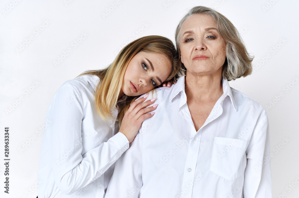 portrait of happy mother and daughter