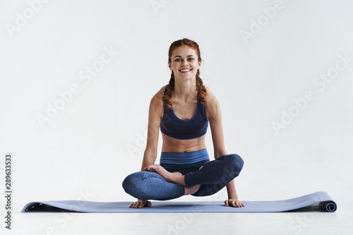 young woman doing yoga