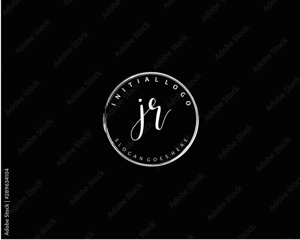 JR Initial letter logo template vector JR Initial letter logo template vector