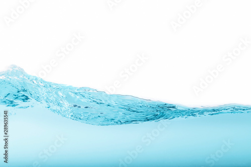 The surface of the water splash isoleted on white background for abstract