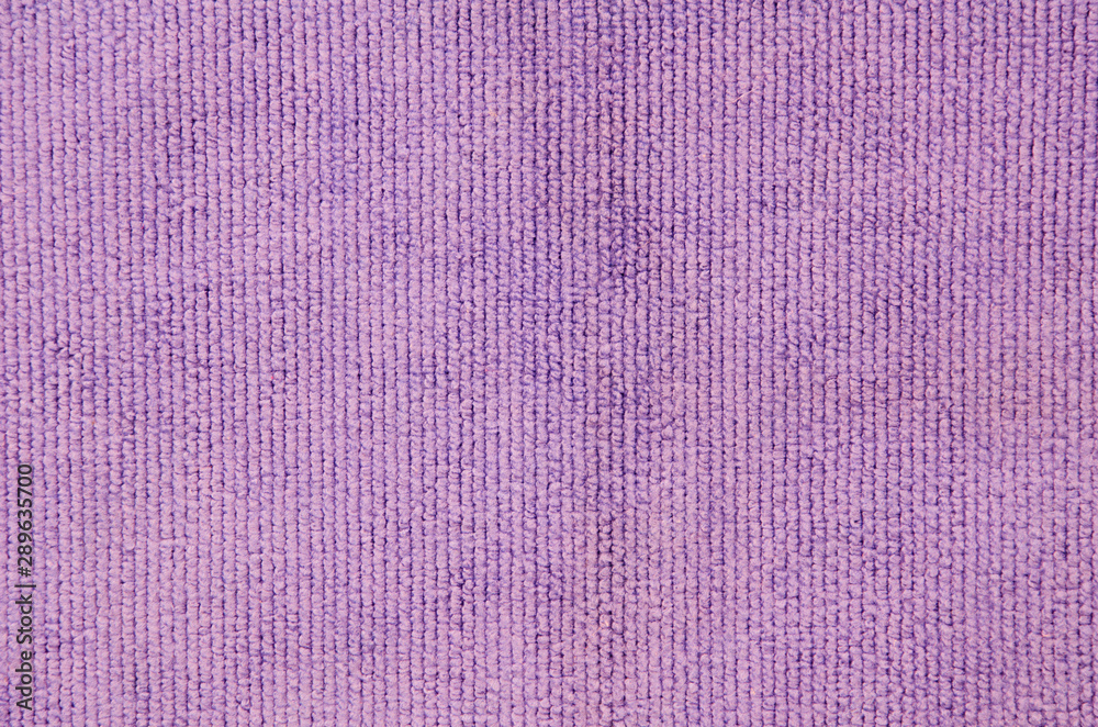 Fototapeta premium Flat lay macro shot violet microfiber texture background