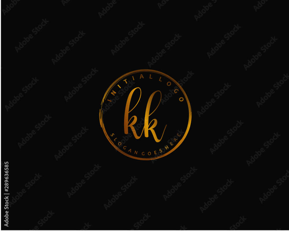 KK Initial letter logo template vector KK Initial letter logo template vector