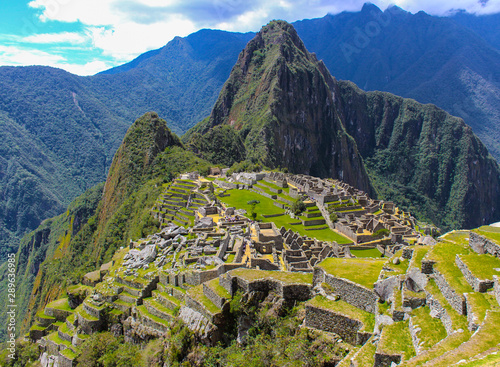 Machu Picchu, Peru - September 30 2014: Macchu Picchu city