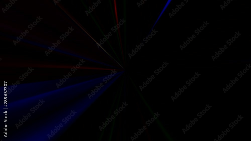 Laser rays motion. Disco party. Multicolor beams on black background. Laser rays motion. Disco party. Multicolor beams on black background.