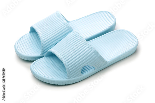 Slippers on a white background 