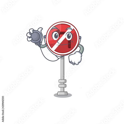 Doctor no left turn on the mascot