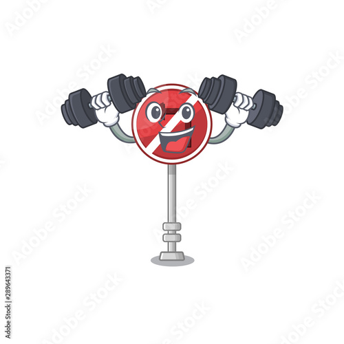 Fitness no left turn on the mascot