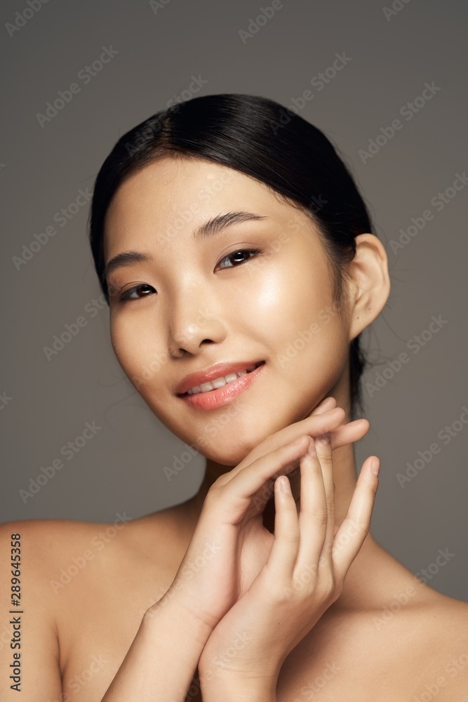portrait of young beautiful woman with perfect skn portrait of young beautiful woman with perfect skn