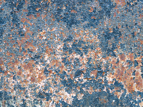 Old painted steel metal with rust texture